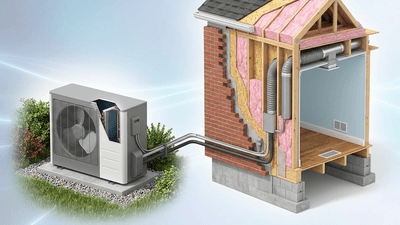 High-Performance, All-Electric HVAC Air-to-Air and Air-to-Water Heat Pumps